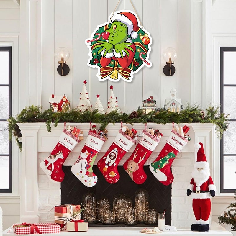 LOCOLY Christmas Decorations Hanging Signs Door Sign for Holiday Decor Ornaments for Christmas Tree - Image 5